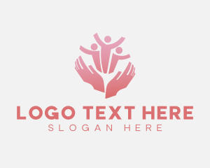 Family - Family Helping Hand logo design