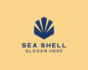 Hexagon Sunshine Shell logo design