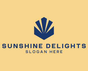 Sunshine - Hexagon Sunshine Shell logo design