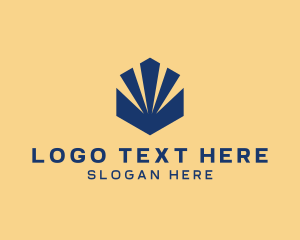 Commercial - Hexagon Sunshine Shell logo design