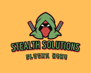 Stealth - Ninja Warrior Character logo design