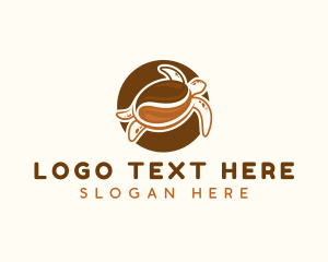 Caffeine - Organic Coffee Tortoise logo design
