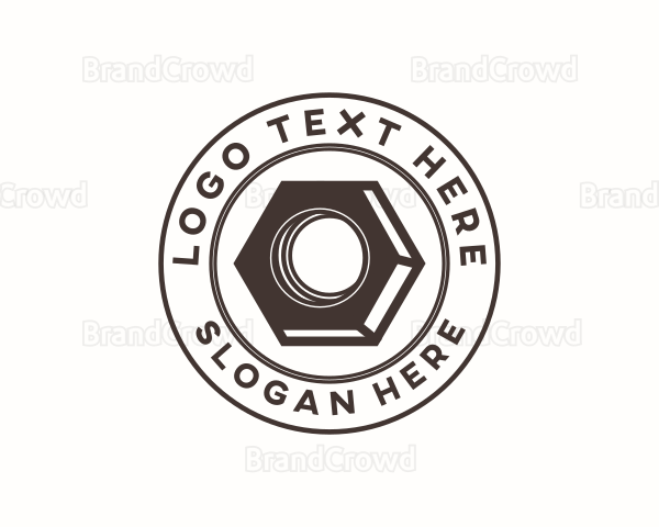 Hex Screw Nut Logo