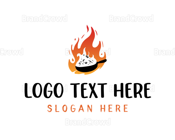 Hot Cuisine Food Logo