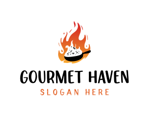 Hot Cuisine Food logo design