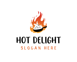 Hot Cuisine Food logo design