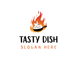 Hot Cuisine Food logo design