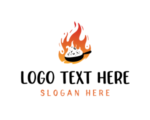 Hot Cuisine Food Logo