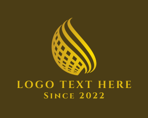 Trade - Abstract Corporate Golden Globe logo design