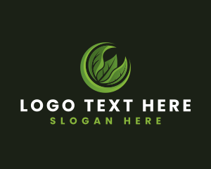 Vegan - Organic Leaf Gardening logo design
