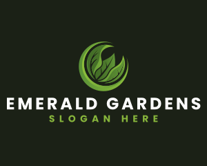 Organic Leaf Gardening logo design