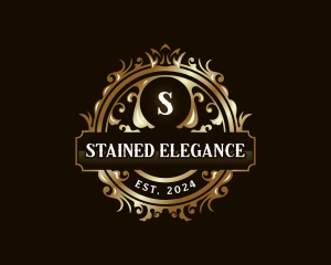 Elegant Crown Filigree logo design