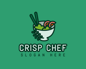 Healthy Salad Bowl logo design