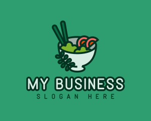 Soup - Healthy Salad Bowl logo design