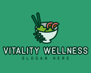 Healthy Salad Bowl logo design