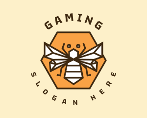 Beekeeping - Hexagon Bumblebee Badge logo design