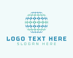 Innovation - Modern Technology Globe logo design