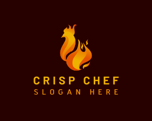 Fire Chicken Restaurant logo design