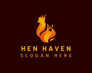 Fire Chicken Restaurant logo design