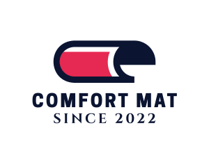 Mat - Carpet Textile Fabric logo design