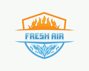 Hot Cold Ventilation logo design