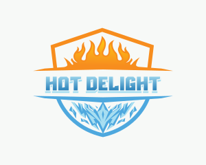 Hot Cold Ventilation logo design