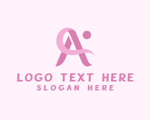 Swoosh - Beauty Cosmetics Makeup Letter A logo design