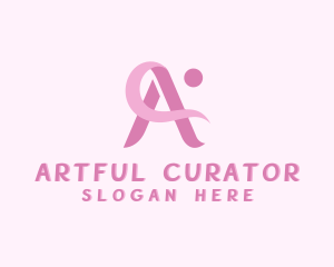 Beauty Cosmetics Makeup Letter A logo design