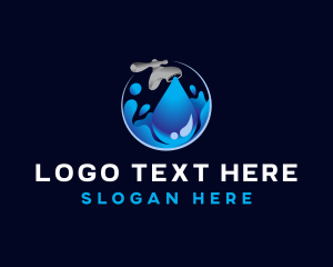 Water - Water Faucet Plumbing logo design