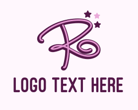 Acting - Star Letter R logo design