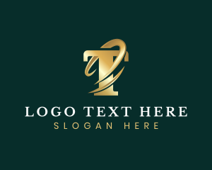 Luxury - Premium Luxury Swoosh Letter T logo design