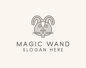 Rabbit Pet Head  logo design