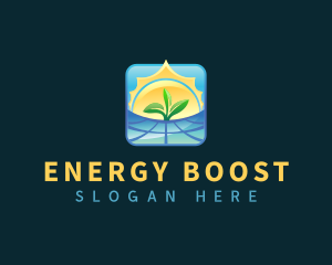 Power - Solar Power Panel logo design