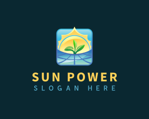 Solar Power Panel logo design