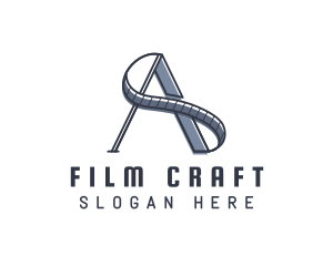Cinematography - Film Cinematography Letter A logo design