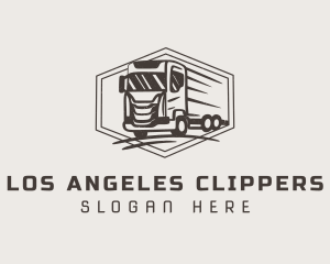 Cargo Truck Shipment Logo