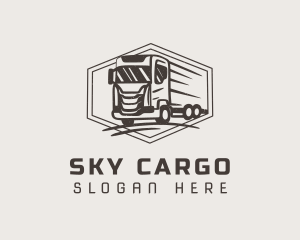 Cargo Truck Shipment logo design