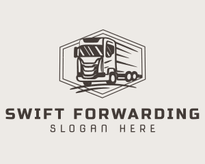 Cargo Truck Shipment logo design