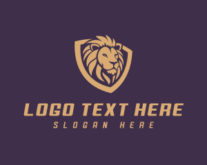 Venture Capital - Investment Lion Shield logo design