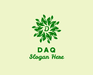 Leaf Wreath Natural Vegetarian Logo
