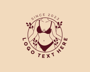 Bikini Lingerie Fashion Logo