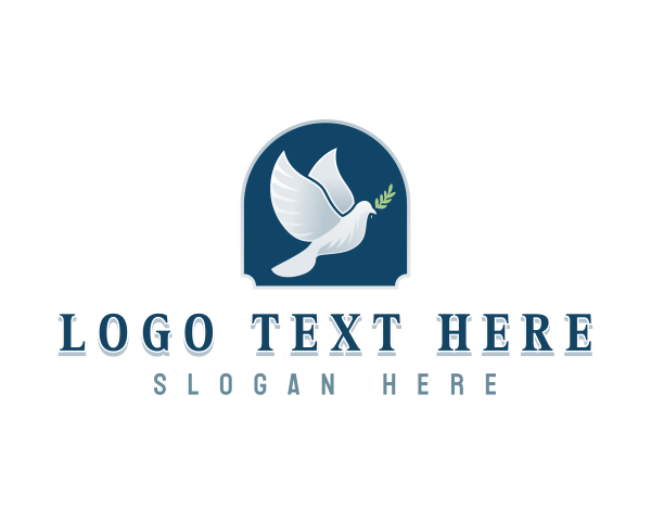 Peace - Peace Dove Bird logo design