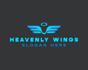 Angelic Wings Halo logo design