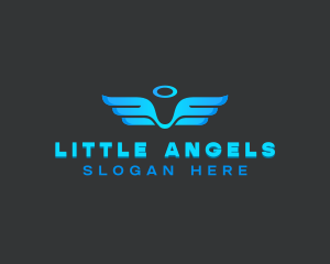 Angelic Wings Halo logo design