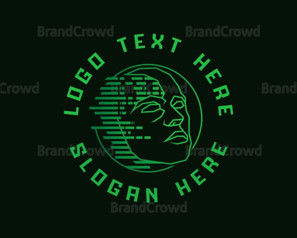 Cyber Pixel Head Logo