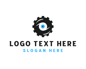Cogwheel - Industrial Cog Eye logo design