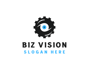 Industrial Cog Eye logo design