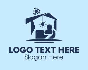 Light - Human Home Quarantine logo design