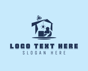 Lightbulb - Human Home Quarantine logo design