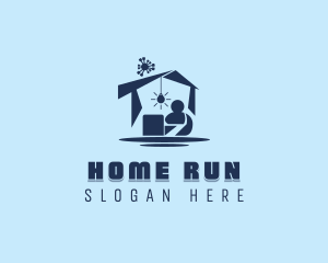 Human Home Quarantine  logo design